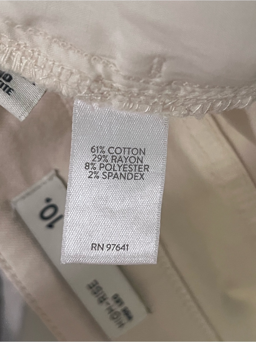 J. Jill Women's High Rise Wide Leg Jeans in Cream 10P - Picture 6 of 10